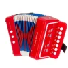 Accordion - Classic Button, Red