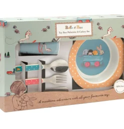Belle & Boo 6 Piece Melamine & Cutlery Dinner Set