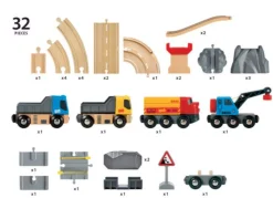 Brio - Rail & Road Loading Set 32 Pieces