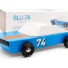 Candylab Wooden Car Toys - Blu74 Racer