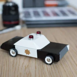 Candylab Wooden Car Toys - Police Cruiser Toy Car