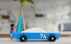 Candylab Wooden Car Toys - Blu74 Racer