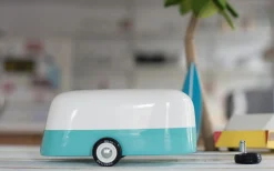 Candylab Wooden Car Toys - Camper In Multi Colour Print