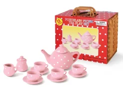 Ceramic Teaset - Pink & White Polka Dot