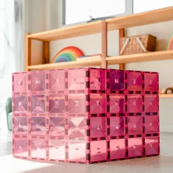 Connetix Tiles - Pastel Pink & Berry Base Plate Pack 2Pc