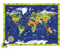 Crocodile Creek - Discover The World Puzzle + Play, 100 Pieces