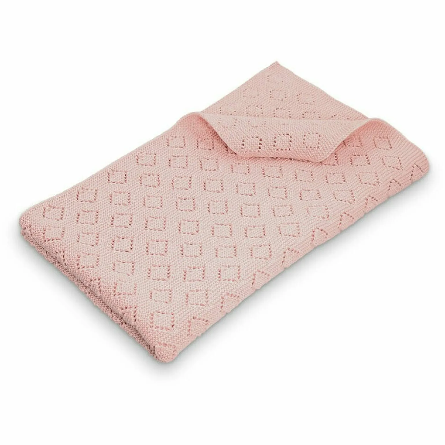 D Lux - Milo Diamond Knit Blanket In Pink