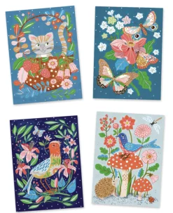 Djeco - Felt Brushes, In The Garden
