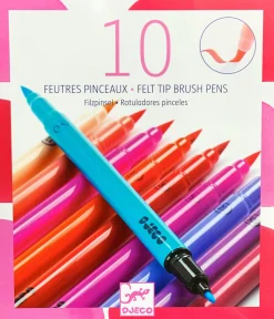 Djeco - Felt Tip Brush, Sweet Pack