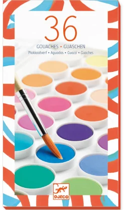 Djeco - Gouache 36 Colour Paints