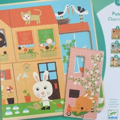 Djeco - Rabbit Wooden Puzzle 3 Layers