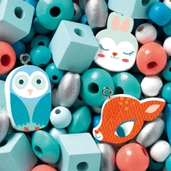 Djeco - Wooden Beads, Animals