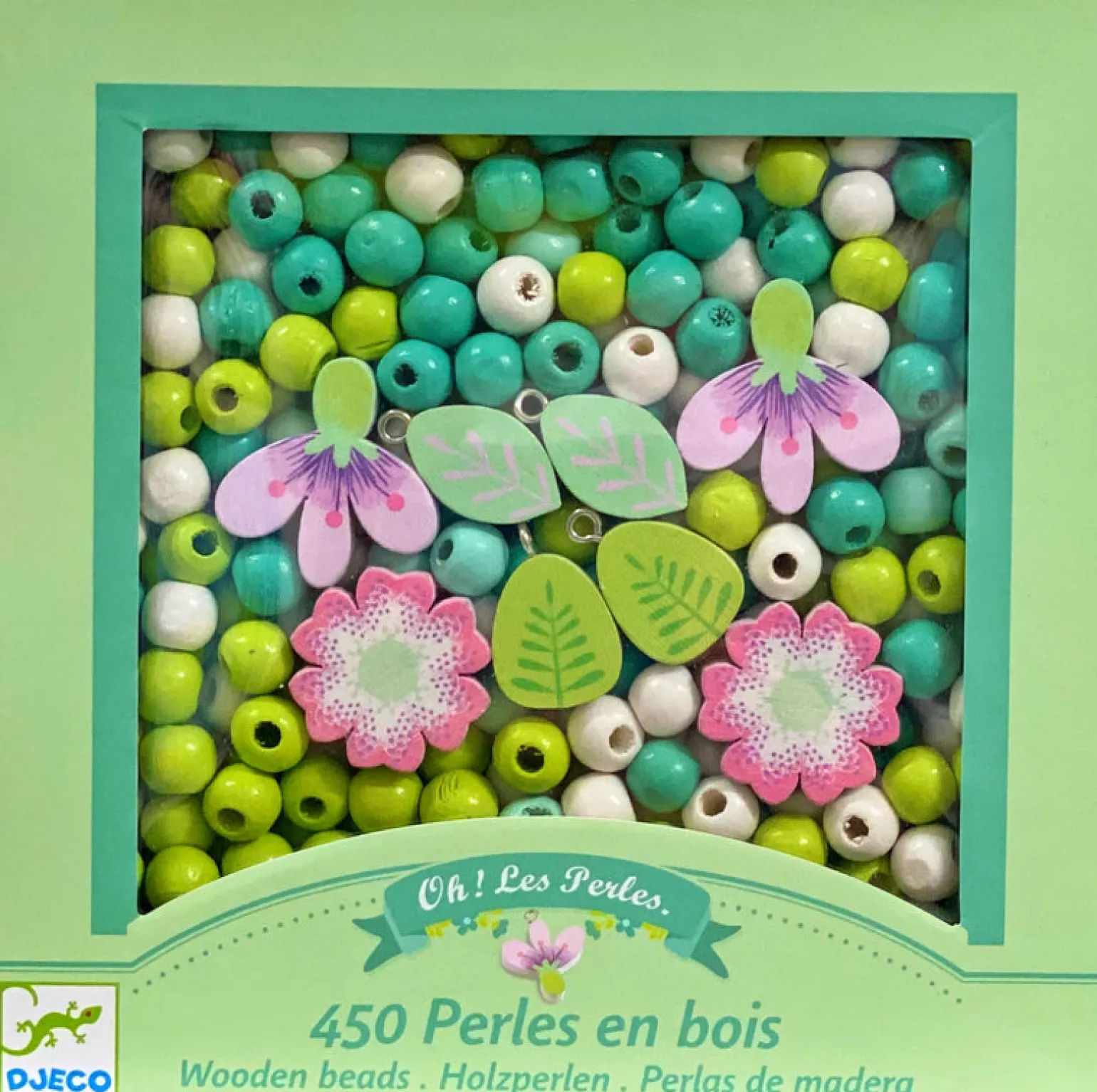Djeco - Wooden Beads, Garden
