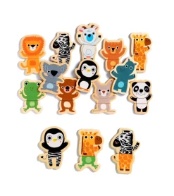 Djeco - Wooden Fridge Magnets, Coucou