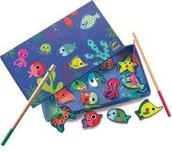 Djeco - Wooden Magnetic Fishing Color