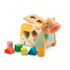 Djeco - Wooden Sorting Box, Maggie Cow