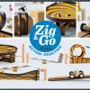 Djeco - Wooden Zig & Go 45 Piece Set