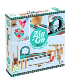 Djeco - Wooden Zig & Go 28 Piece Set