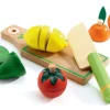 Djeco -Wooden Cutting Fruit And Vegetable