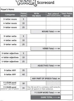 Edupress - Possum Dice Word Game