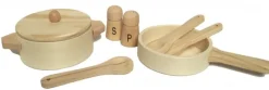 Egmont Less Petites - Wooden Pot And Pan Set