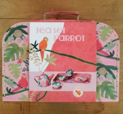 Egmont Toys - Tin Tea Set, Parrot Design