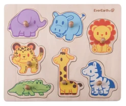 Everearth Safari Peg Puzzle
