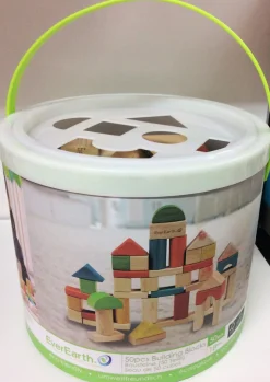 Everearth Wooden Blocks 50 Pieces