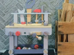Everearth Wooden Carpenters Workbench Lifestyle