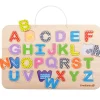 Everearth Wooden Magnetic Alphabet Puzzle And Drawing