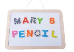 Everearth Wooden Magnetic Alphabet Puzzle And Drawing