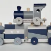 Everearth Wooden Train With Sorting Blocks Pastel