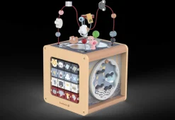 Everearth Wooden Wild Animal Activity Cube