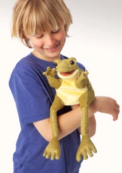 Folkmanis - Green Frog Hand Puppet