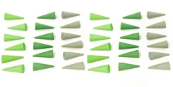 Grapat - Wooden Mandala Green Cones