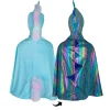 Great Pretenders - Reversible Unicorn And Dragon Kids Costume Cape In Blue