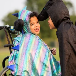 Great Pretenders - Reversible Unicorn And Dragon Kids Costume Cape In Blue