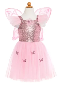 Great Pretenders Pink Sequin Butterfly Dress Costume With Wings