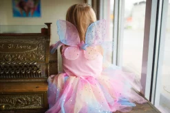 Great Pretenders Rainbow Fairy Dress Kids Costume With Wings