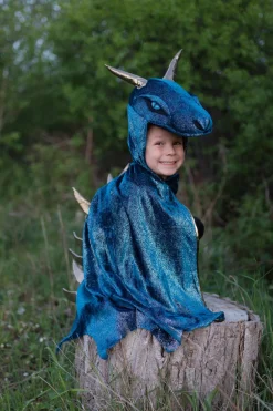 Great Pretenders Starry Night Dragon Cape Costume In Teal And Gold