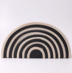 Grimms - Large Rainbow Black & White 12 Pieces