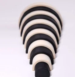 Grimms - Large Rainbow Black & White 12 Pieces