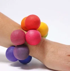 Grimms - Wooden Beads Grasper, Rainbow