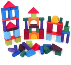 Grimms - Wooden Blocks Coloured 60 Pieces
