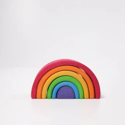 Grimms - Wooden Colored Rainbow Medium 6 Pieces