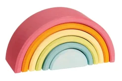 Grimms - Wooden Pastel Rainbow Medium