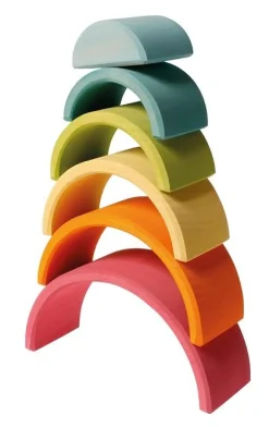 Grimms - Wooden Pastel Rainbow Medium