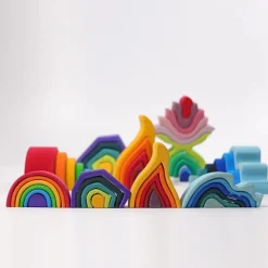 Grimm's - Wooden Rainbow Small 6 Pieces