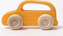 Grimms -5 Wooden Slimline Cars In Multi Colour Print