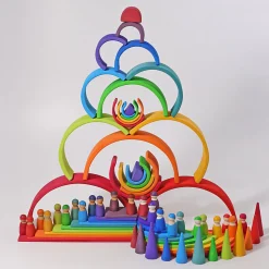 Grimm's Wooden Coloured Rainbow Large